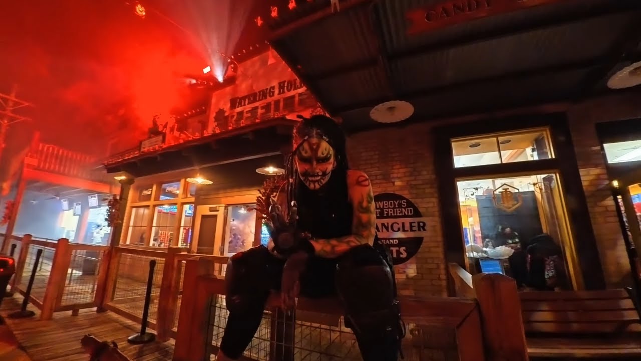 fright-fest-six-flags-san-antonio-scare-zone-sliders-youtube