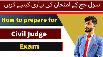 How To Prepare For Civil Judge / Judicial Exam