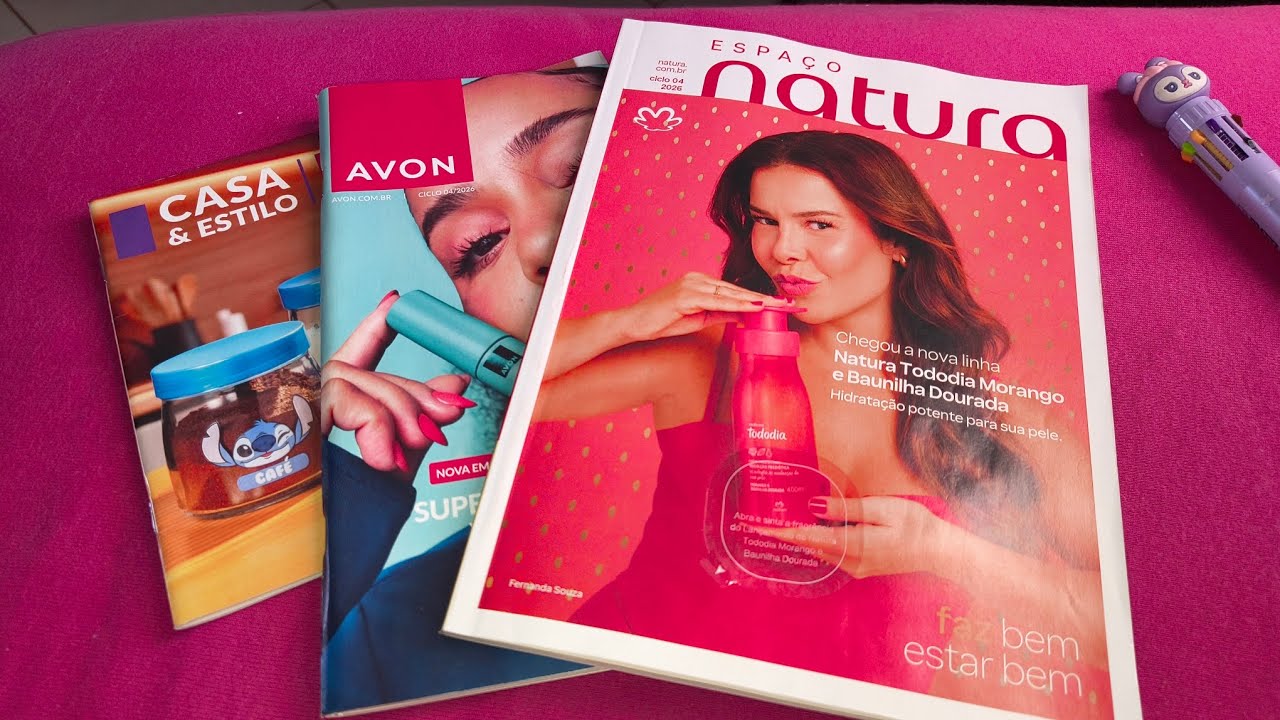 Revistas Natura e Avon Ciclo 04/26 👀❤️ meu pedido ❤️💕