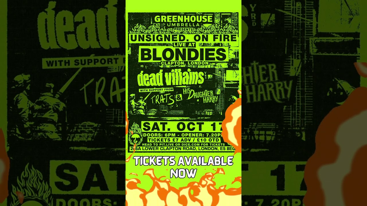 GHU presents: Unsigned. On Fire. | SAT 17TH OCT @ Blondies, E5 8EG | £7adv/£10otd