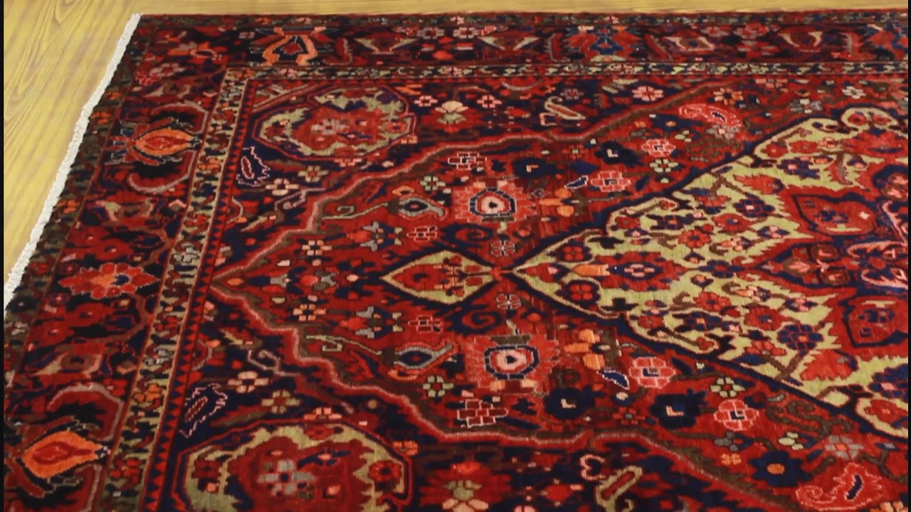 Semi Antique Tursingu Rust/Blue Rug, 6'7 x 9'10
