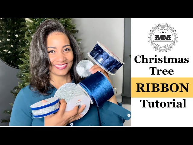 How To Ribbon A Christmas Tree - YouTube