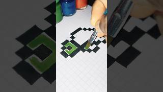 Easy Pixel Art Turtle Drawing #animalart #pixelart #drawing Update