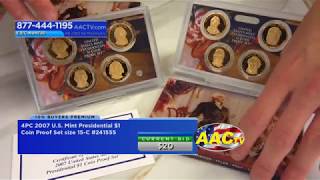 4PC 2007 U.S. Mint Presidential $1 Coin Proof Set - Item - 241555 -  668889