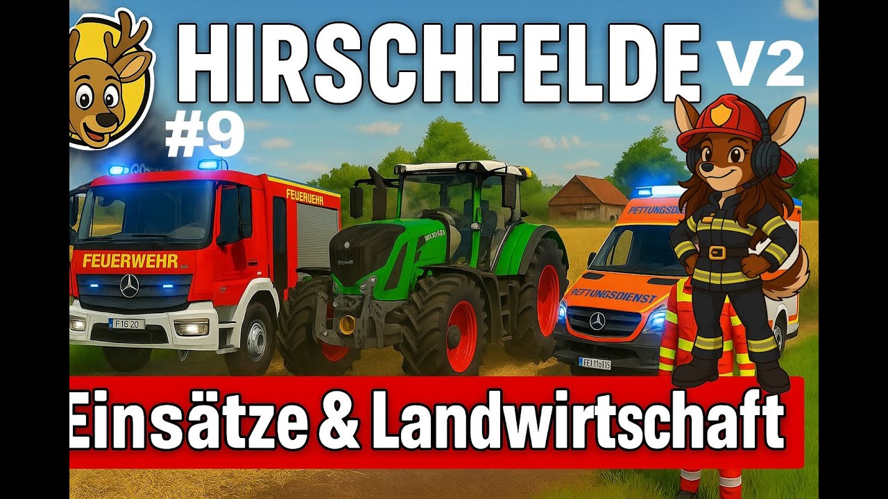 (LS22 Hirschfelde) Finale Feuerwache und zwei neue WLFs mit Abrollbehälter