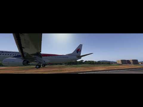 Landing Kota Kinabalu Malaysia Airline