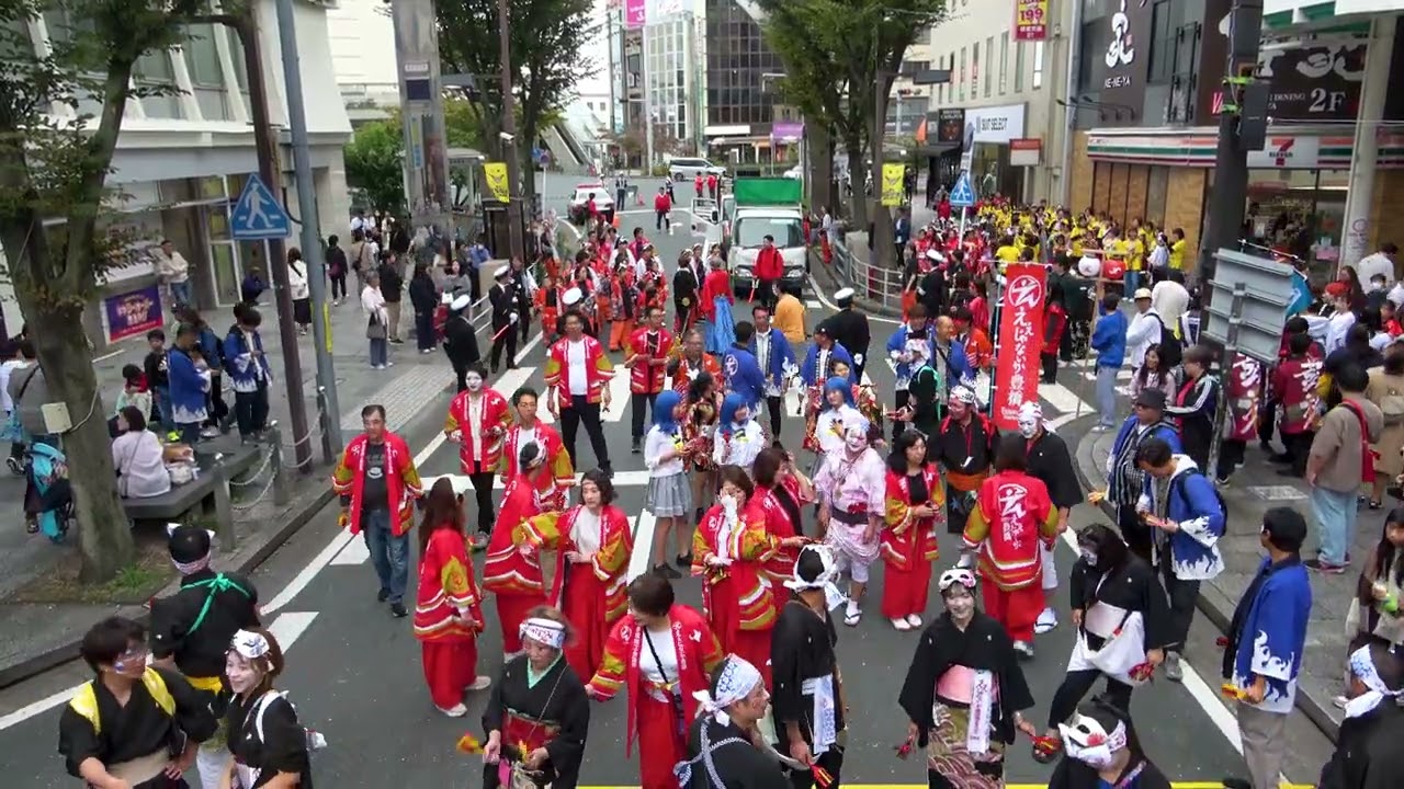 ええじゃないか豊橋まつり2024 １週目 広小路１丁目 地方車cam