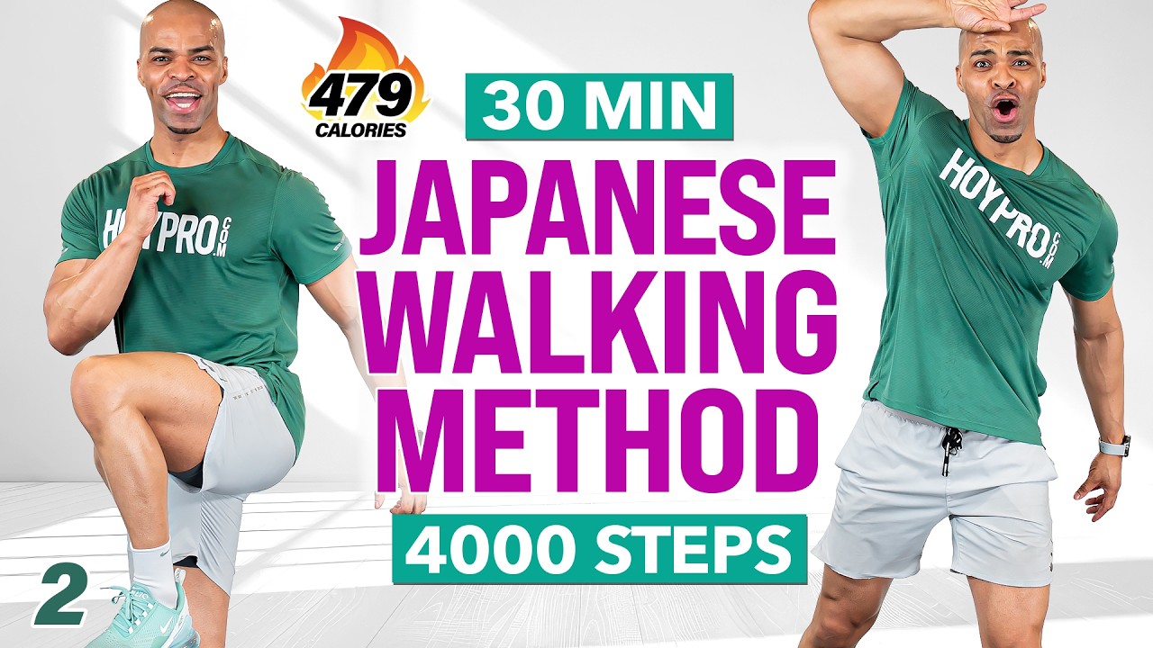 30 MIN Japanese Walking Workout | 4,000 Steps 🔥 3x3 Method - WALK Day 2