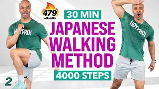30 MIN Japanese Walking Workout | 4,000 Steps 🔥 3x3 Method - WALK Day 2