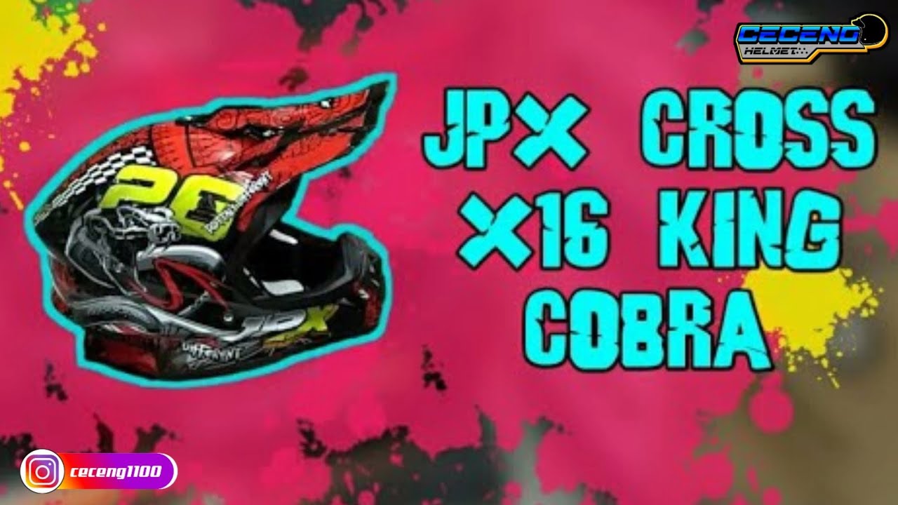 HELM JPX CROSS X16 KING COBRA  