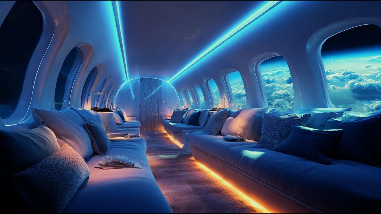 Мягкий гул двигателя ASMR — атмосфера в салоне самолета для сна, учебы и медитации