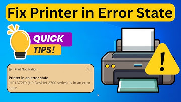 How to Fix Printer in Error State in Windows 10
