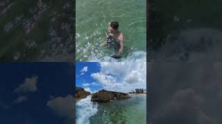 Splashed by Wave - Puerto Rico - Vega Baja #shorts #short #travel #vacation #caribbeanisland