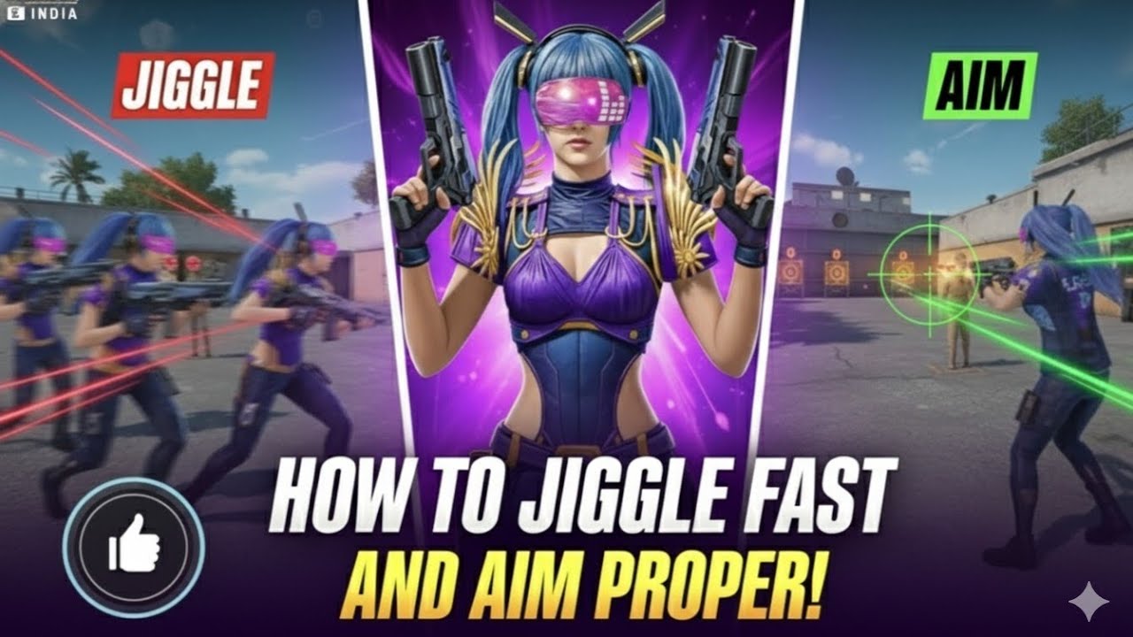 How to master jiggle and aim in bgmi 😘😘❤️