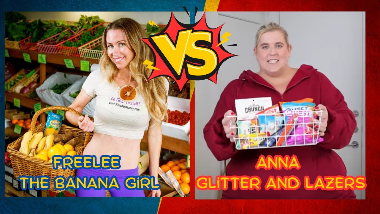 Freelee the Banana Girl vs Glitter and Lazers, Fight! (retro react