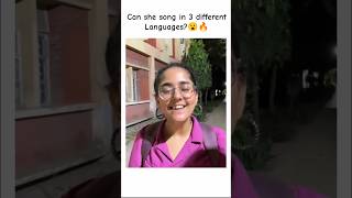 Can She Sing In 3 Different Languages 