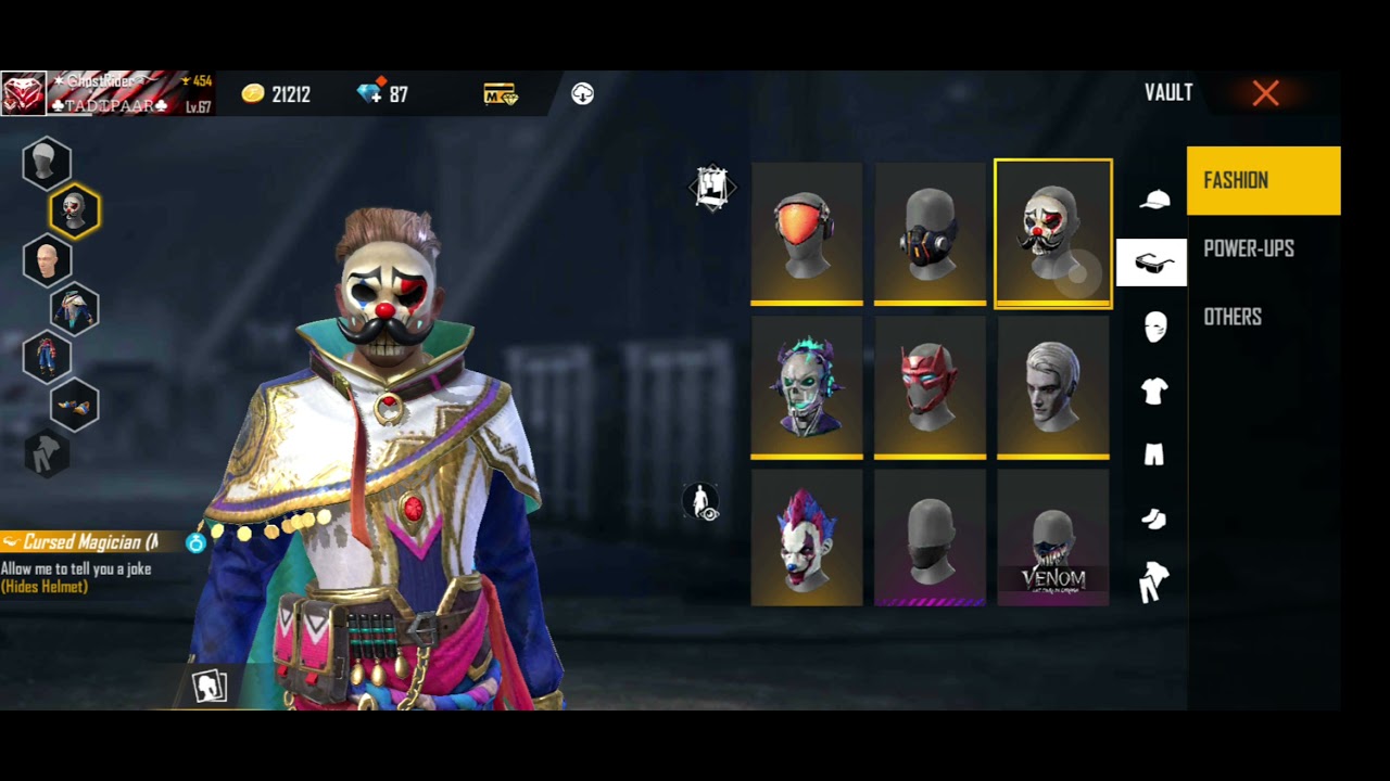 my vault collection in free fire