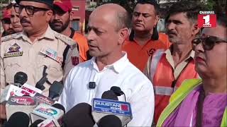 A comprehensive mock drill was conducted at Boys Higher Secondary School, Akhnoor