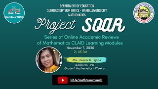 Project SOAR: Series of Online Academic Reviews of Mathematics CLAID Learning Modules