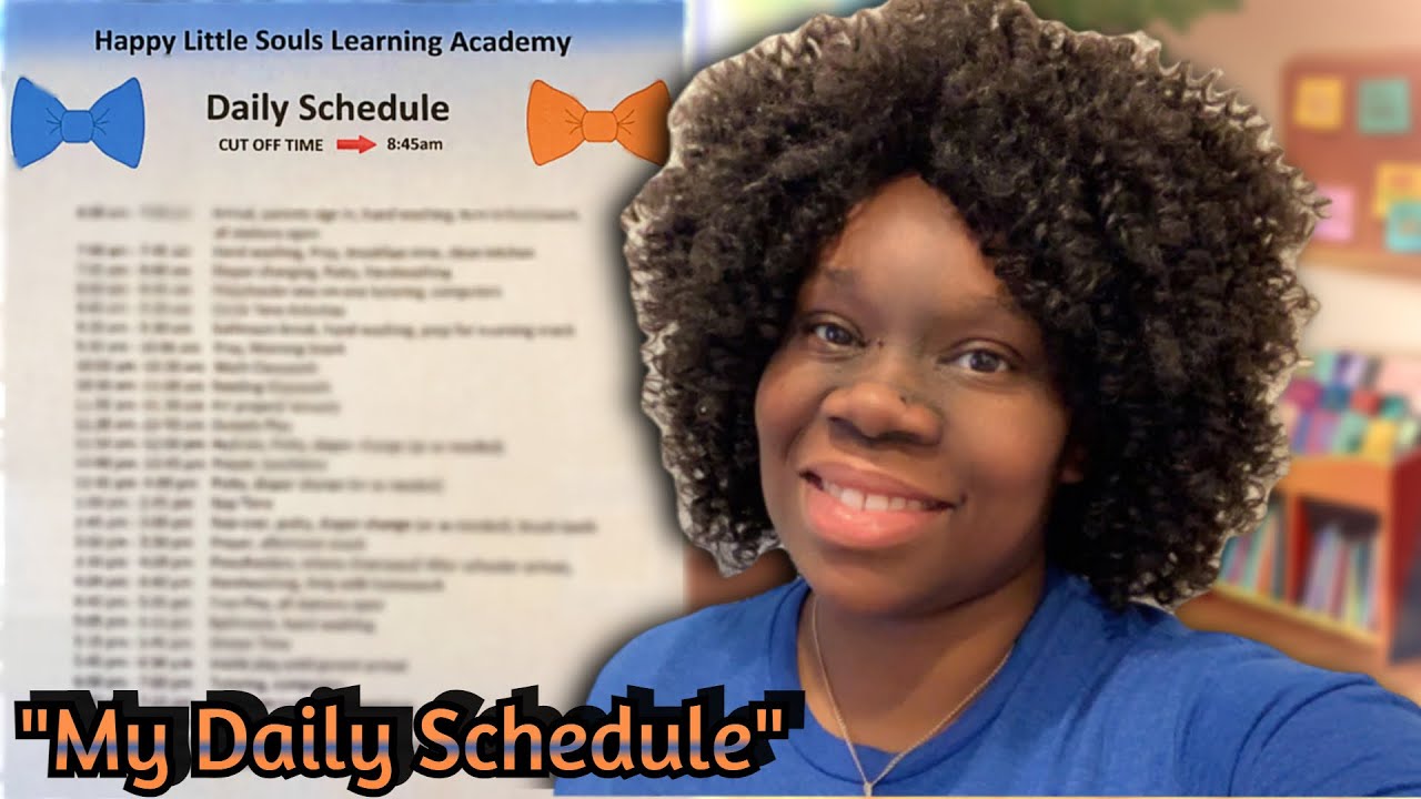 Мой ежедневный график работы домашнего детского сада (с 