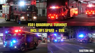 QUADRUPLE TURNOUT - FRV | CE 1 (EVIE), Ultra Large 1, P1A, P1B Turning out Code 1 | Eastern Hill