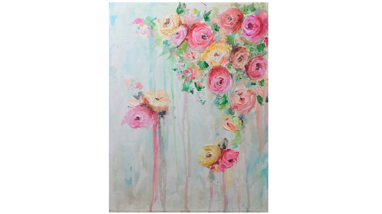 Floral Painting with Brea Reese Heavy Body Acrylic (Part 1)