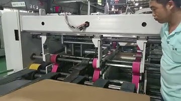 Jumbo Automatic Folder Gluer Stitcher Machine with Stacker