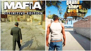 Gta San Andreas Definitive Edition Vs Mafia Definitive Edition Direct Comparison