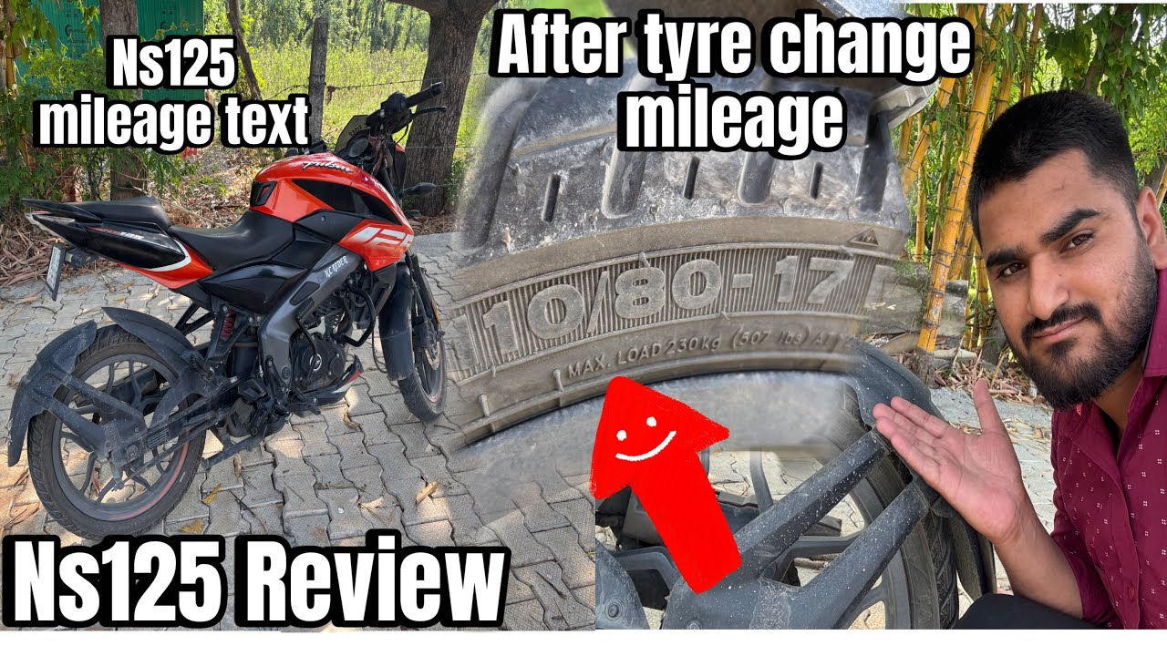Ns125 mileage test after tyre change shocking result😵😳😱 