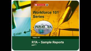 Workforce Basic #3: Sample RTA Reports (Attendance, Conformance, Adherence, Aux, and AHT Reports)