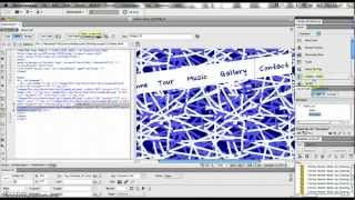 Inserting a sliced navigation bar in Dreamweaver CS5 Profile