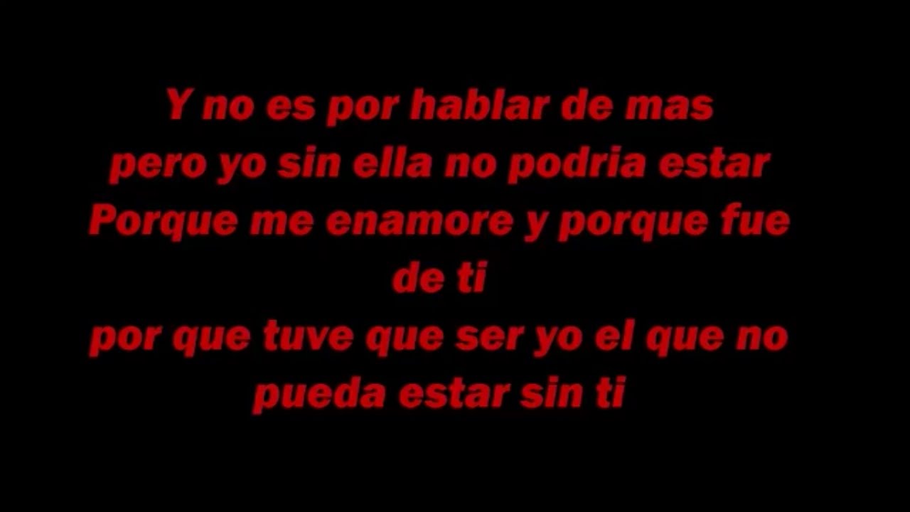 Porque me enamore •Ulices Chaidez• (LETRA) YouTube