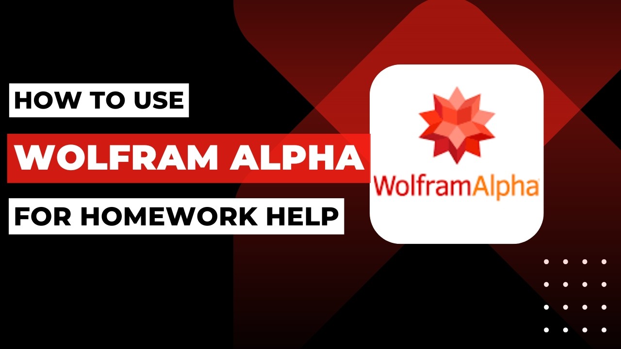 How To Use Wolfram Alpha For Homework Help ! - YouTube