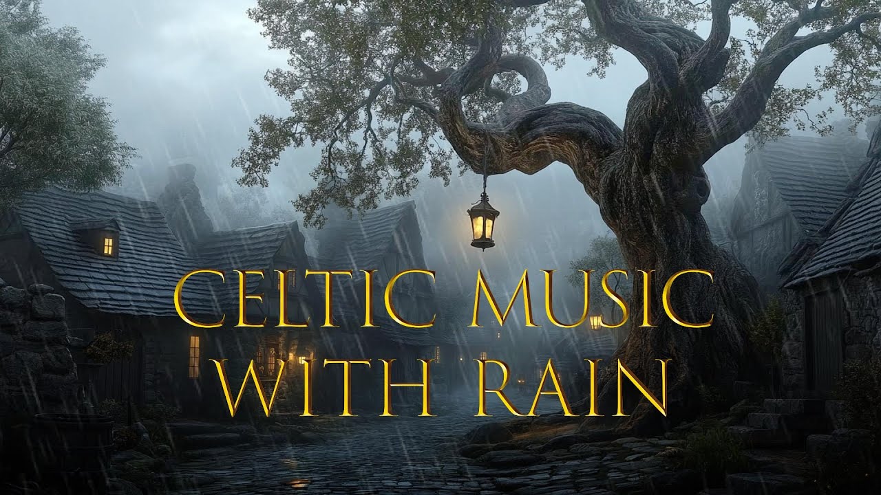 Ancient Celtic Melodies with Rain ┇ Medieval Fantasy Folk Music for ...