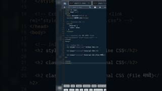 Inline, Internal, External CSS Explained | मराठीत समजावलं | CSS #2