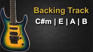 Melodious Hard Rock Guitar Backing Track in C# Minor | 121 BPM |