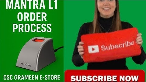✅ Mantra L1 Biometric Device Live Order Process | CSC Grameen eStore  #GrameenEStore #MantraL1