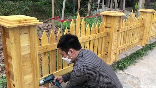 Picket Palisade Instructions and Designs - DIY Wooden Garden Fence