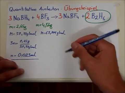 Chemie Ausbeute Berechnen