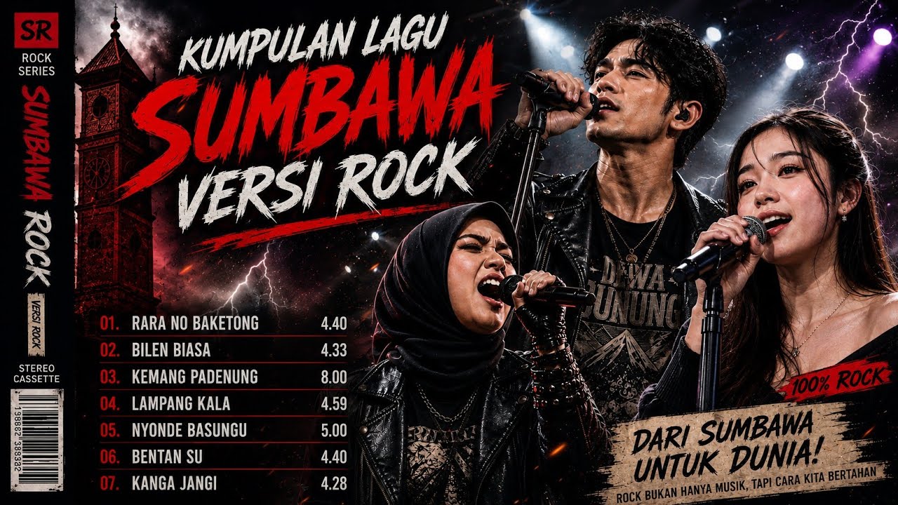 Kumpulan lagu Sumbawa versi Rock populer, enak di dengar