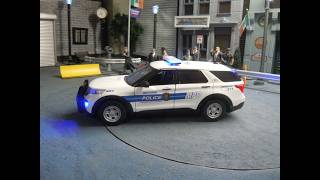 Milford MA Police scale Ford Explorer with lights