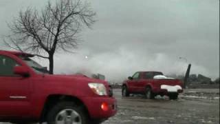 Blizzard 12.25.09 - Canal Park parking lot PART 2