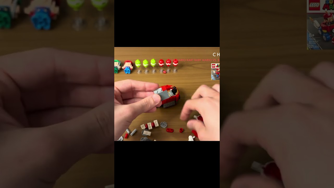 Short [#5-8] LEGO Mario Kart Baby Mario vs. Baby Luigi 72034 [Unboxing Toys]