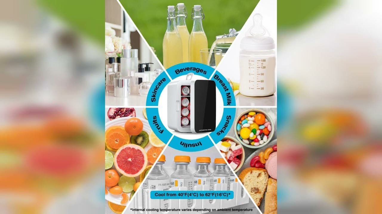 Review: Antarctic Star Compact Mini Fridge, 10L Portable Small Refrigerator, 2.6 Gal Mini Frid...
