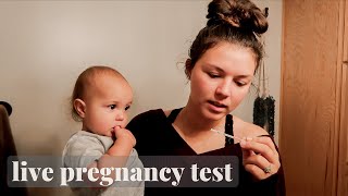 Live Pregnancy Test | Are We Pregnant With Baby #2?! | TTC Baby Number Two | Clomid Again?