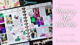 Memory Plan With Me | June 27th-July 3rd | BIG Vertical Happy Planner | The Happy Planner | MAMBI