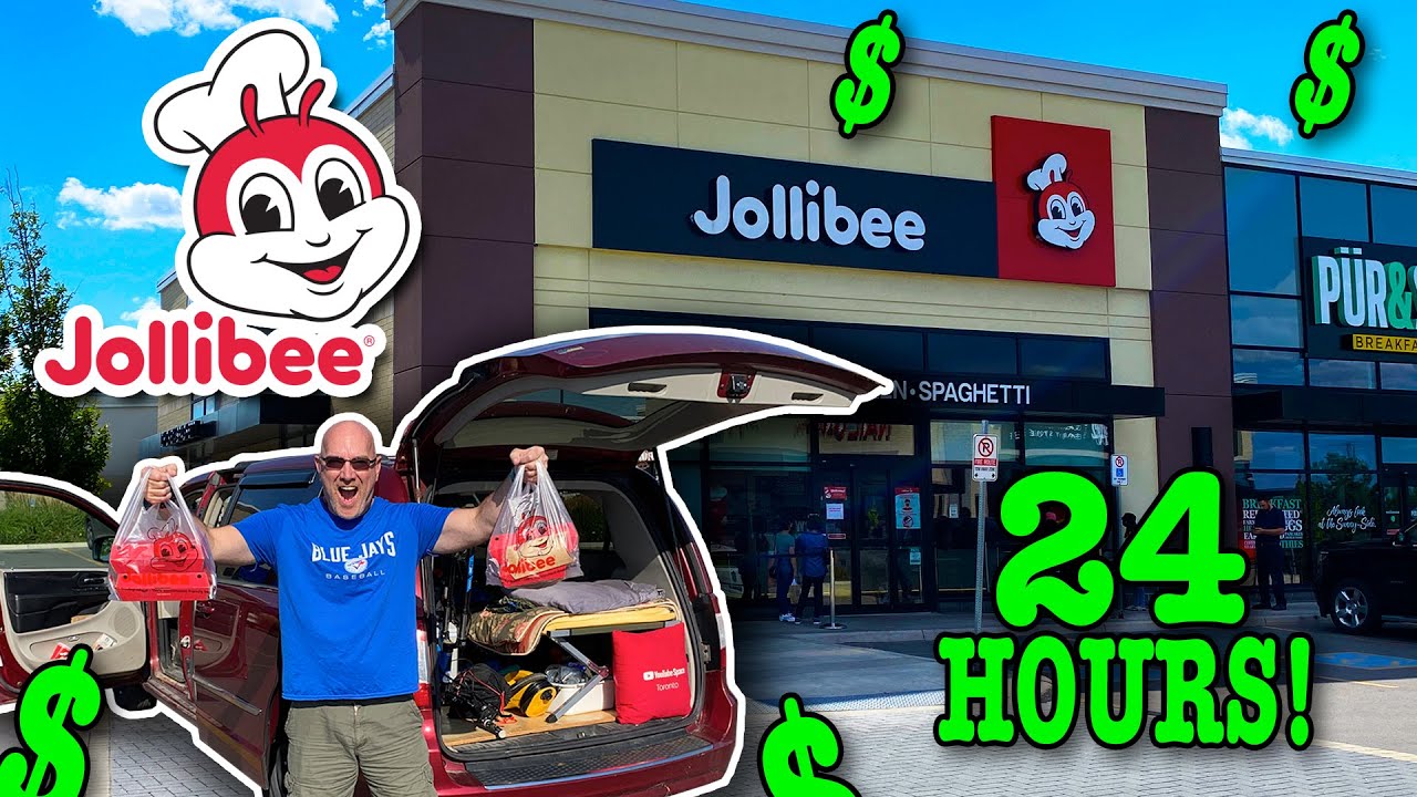 Круглосуточное питание в JOLLIBEE • Скрытый кемпинг #VANLIFE