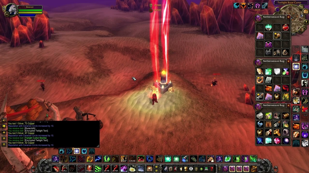How to use Lesser Wind Stones to summon Templars for Abyssal crests in Silithus - WoW Classic WOTLK