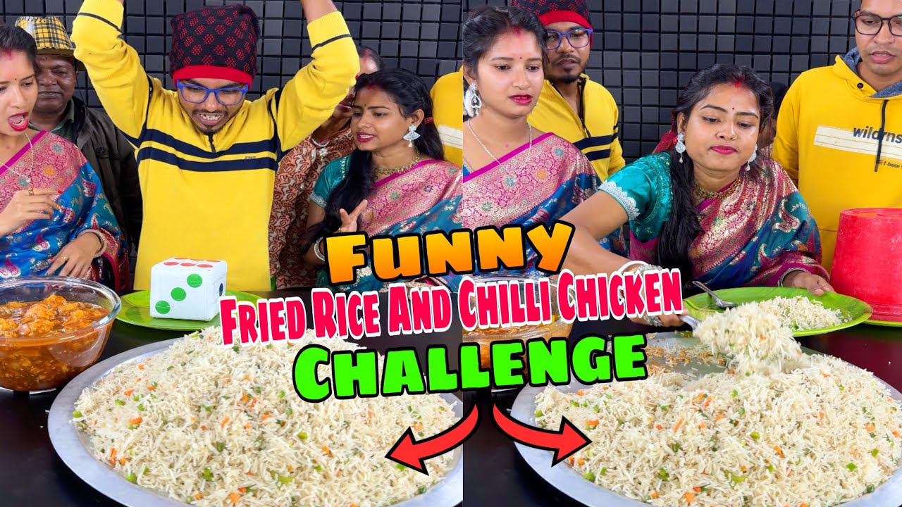 Fried Rice And Chilli Chicken Ludu Dice Funny Challenge With Full Family