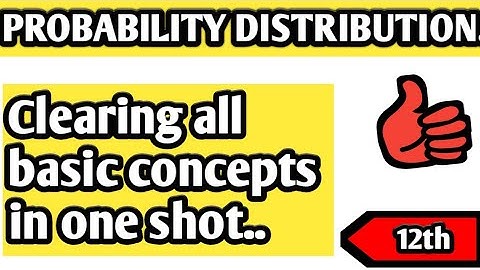 Basic concepts of Probability distribution |std 12th| Maharashtra Board| New syllabus|1st lecture